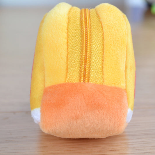 Die Dreiecks-Geldbörse für Kids: Plüschiger Schlüsselanhänger und Münzbeutel in einem. - MarktWonders