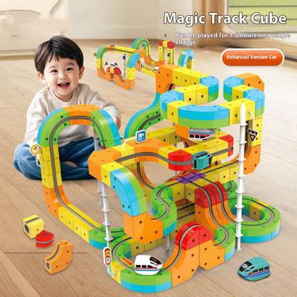 Children's Educational Track Cube Building Blocks Toys - MarktWonders 