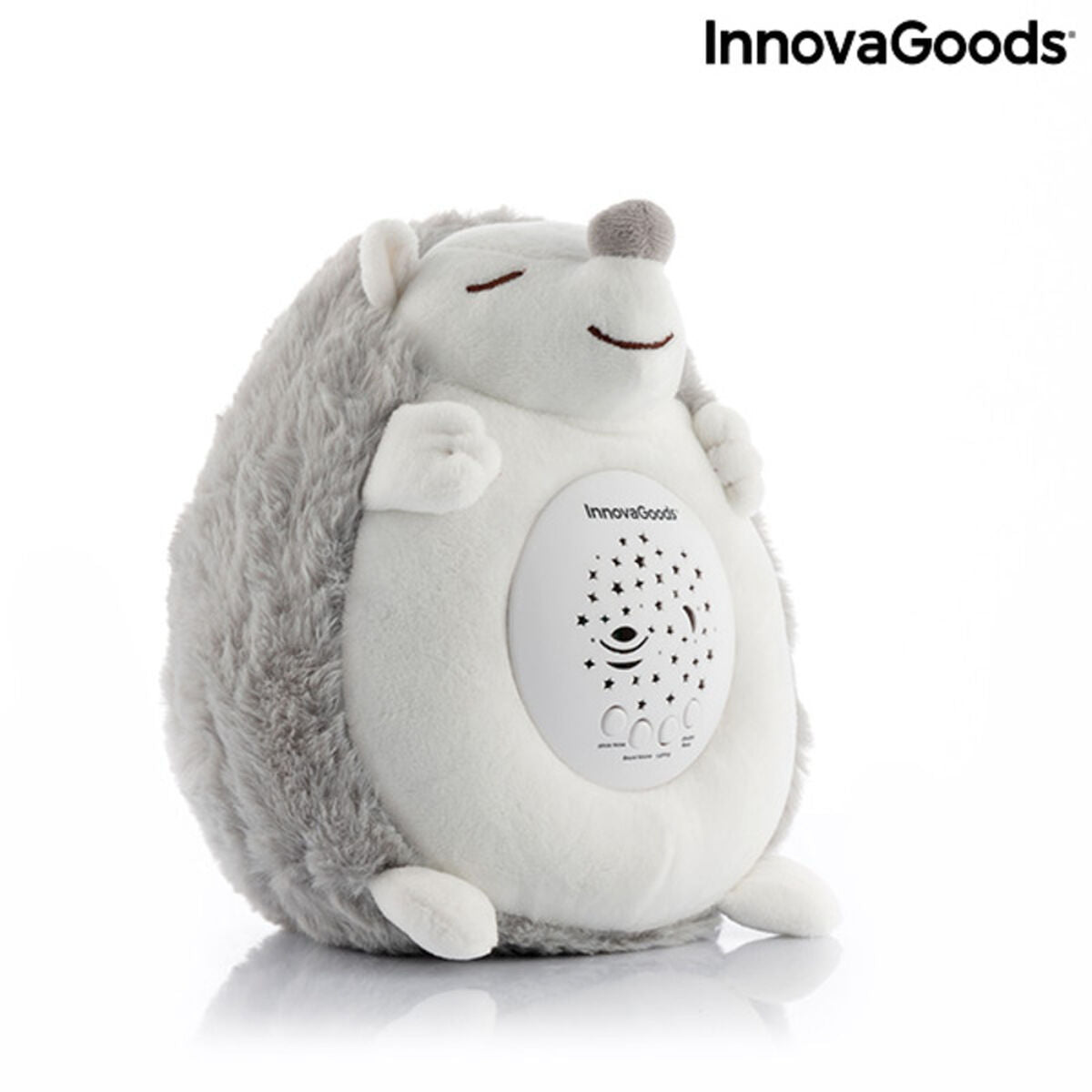 Hedgehog Soft Toy with White Noise and Nightlight Projector Spikey - MarktWonders 