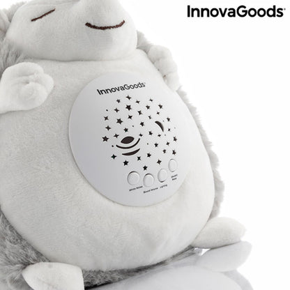 Hedgehog Soft Toy with White Noise and Nightlight Projector Spikey - MarktWonders 