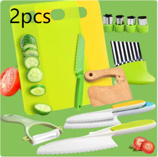 Das Kinder-Messer-Set ohne Schnittrisiko.