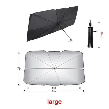 Car Sunshade Umbrella Windshield Folding Front Parasol Umbrella Type - MarktWonders 