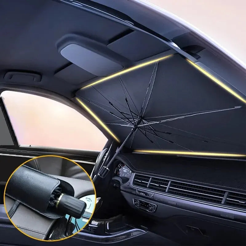 Car Sunshade Umbrella Windshield Folding Front Parasol Umbrella Type - MarktWonders 
