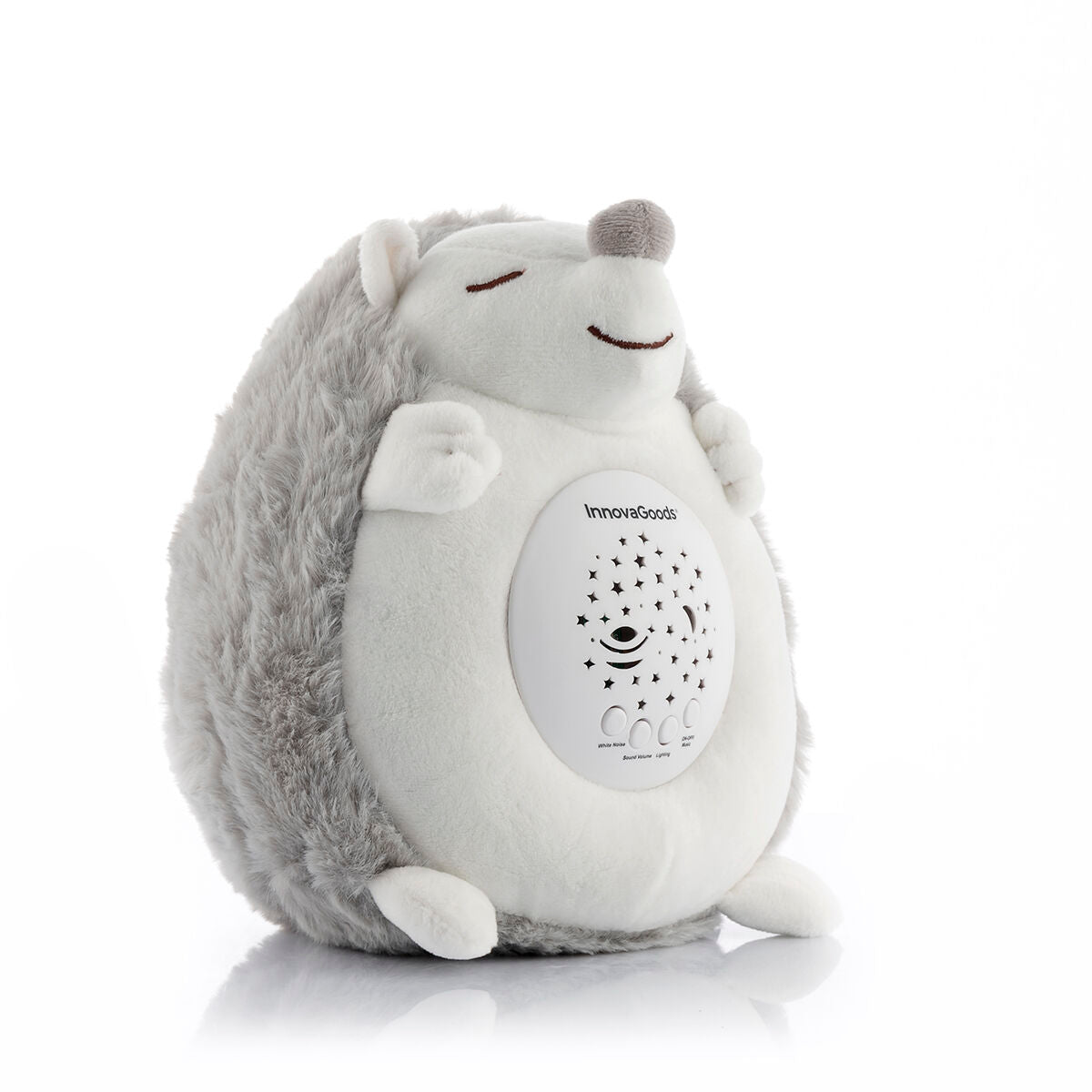 Hedgehog Soft Toy with White Noise and Nightlight Projector Spikey - MarktWonders 