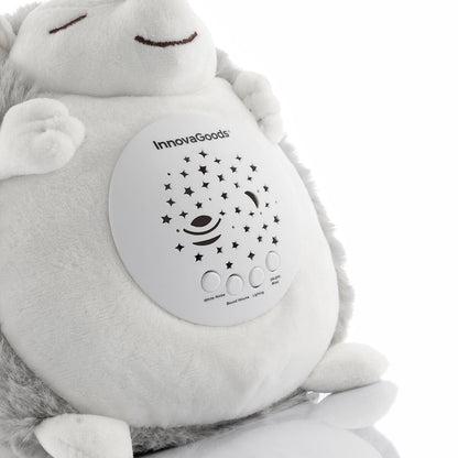 Hedgehog Soft Toy with White Noise and Nightlight Projector Spikey - MarktWonders 