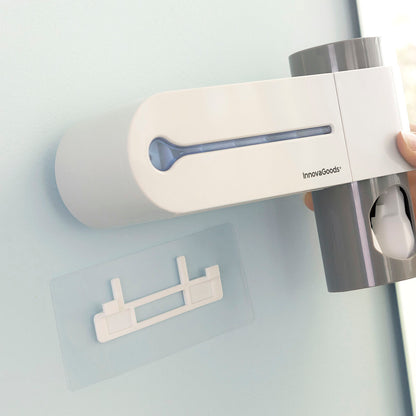 UV-Zahnbürsten-Sterilisator mit Halterung und Zahnpastaspender - MarktWonders 