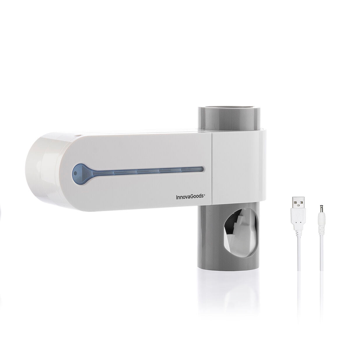 UV-Zahnbürsten-Sterilisator mit Halterung und Zahnpastaspender - MarktWonders 